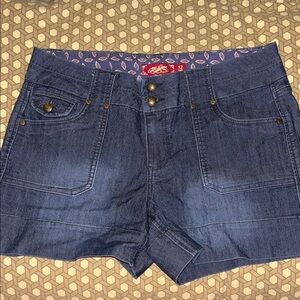 One Zone Dark Blue Jean Shorts